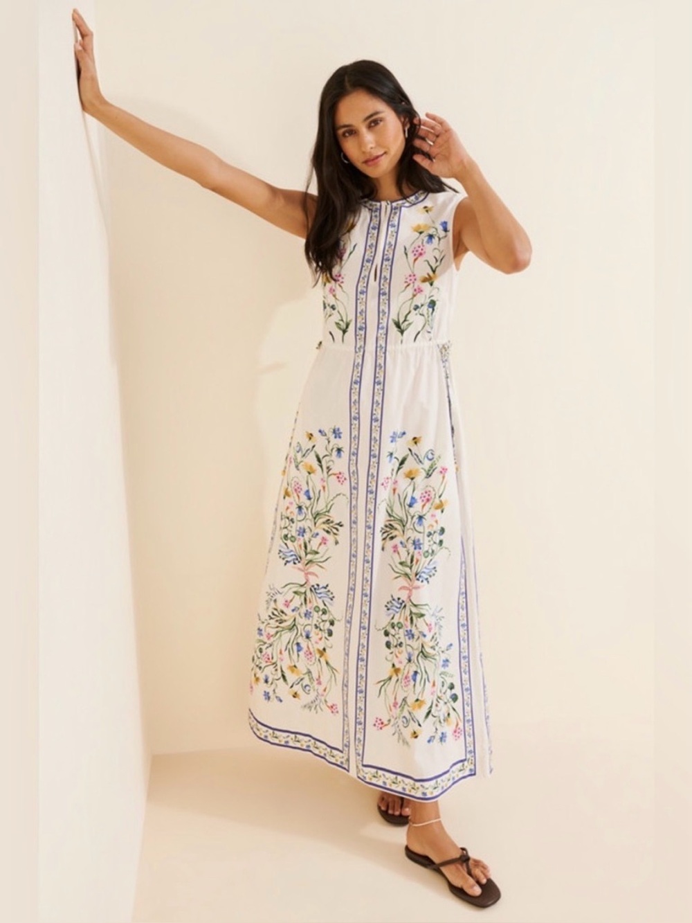 Banjanan Rhonda Dress Tidepool Grotto Floral Small